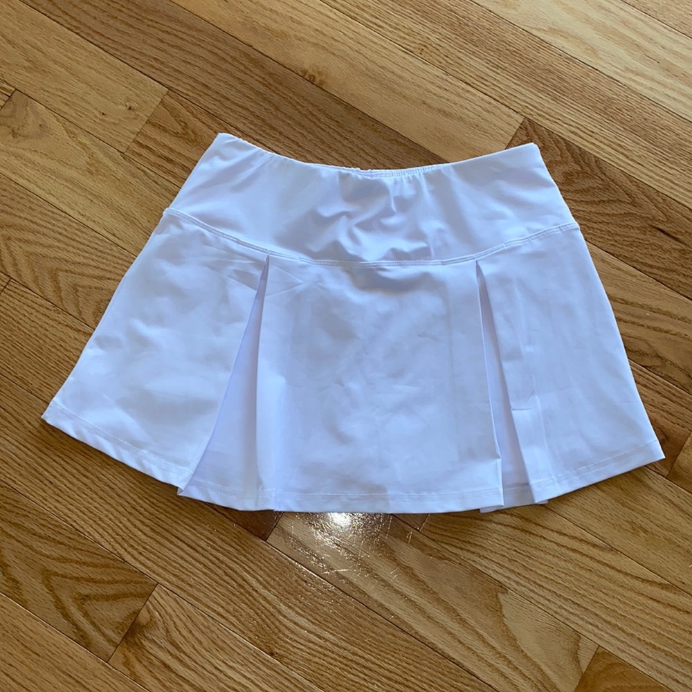 White Athletic Tennis Skirt